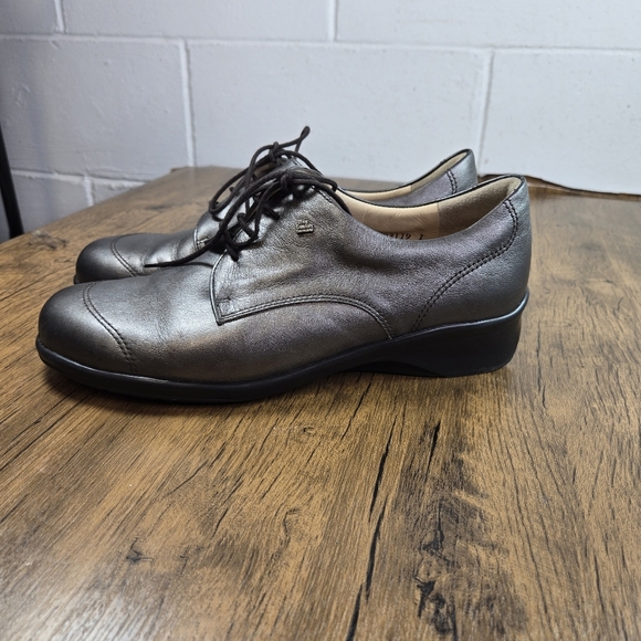 Finn Comfort Rosario Pewter Leather Walking Shoes - Picture 10 of 13